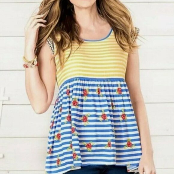 Matilda Jane "Me on My Mind" Matilda Jane Baby Doll High Low like new Tunic - Picture 2 of 9